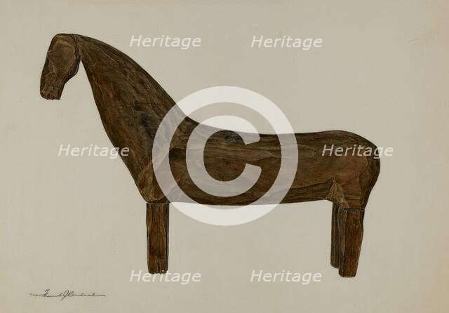 Toy Horse, 1935/1942. Creator: Frank Budash.