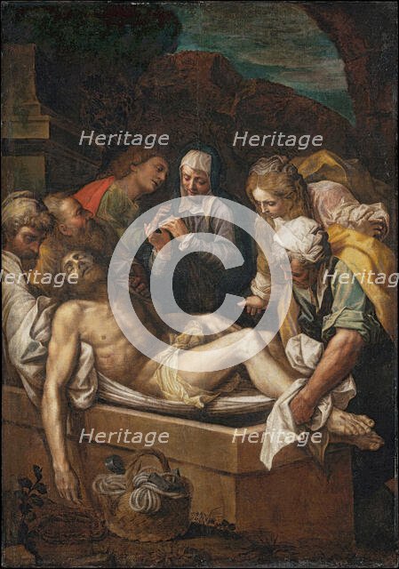 The Entombment of Christ, ca 1585-1590 . Creator: Gambara, Lattanzio (c. 1530-1574).