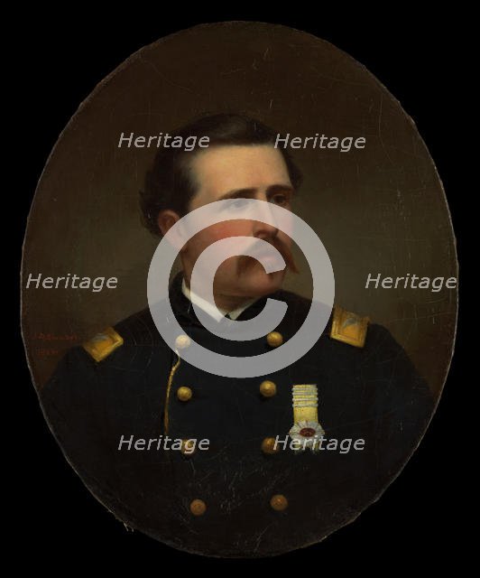 Luigi Palma di Cesnola, 1865. Creator: Jacob D. Blondel.