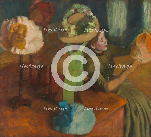 The Millinery Shop, 1879/86. Creator: Edgar Degas.