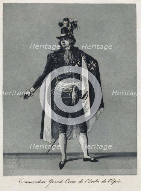 "Commandeur Grand-Croix de l'Ordre de l'Epée", 1780s.  Creator: Johan Abraham Aleander.