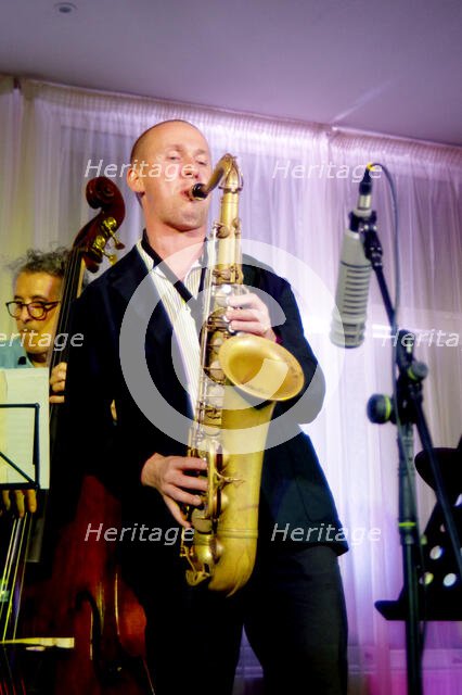 Alex Hitchcock, Watermill Jazz Club, Dorking, Surrey, 20 Sept 2022. Creator: Brian O'Connor.