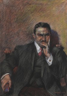 Portrait of Innocenzo Massimino, 1908. Creator: Boccioni; Umberto (1882-1916).