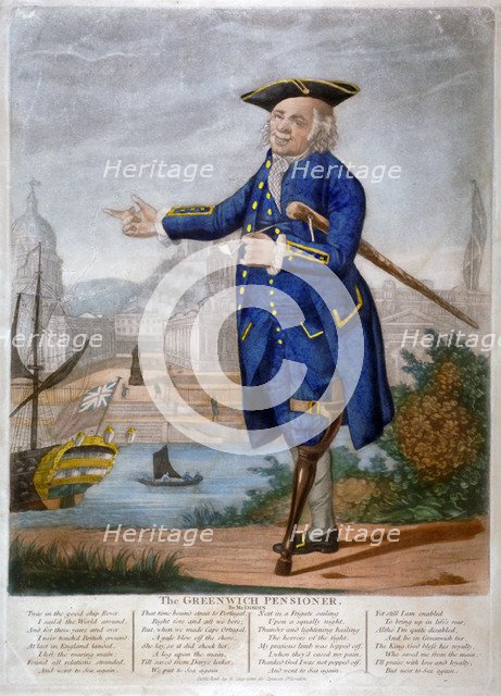 A Greenwich Pensioner, c1800. Artist: Anon