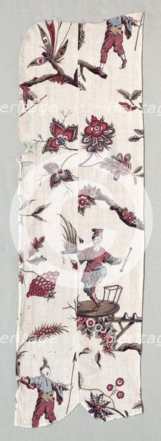 Woodblock Printed Textile Fragments, c. 1785. Creator: Unknown.