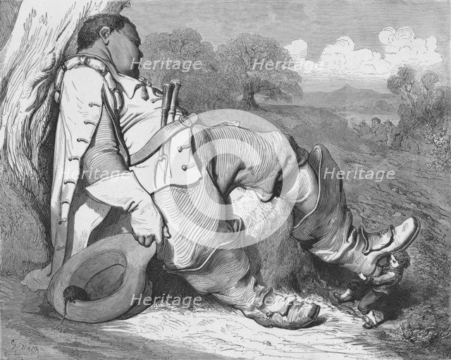 'The Seven-League Boots', c1870. Artist: Gustave Doré.