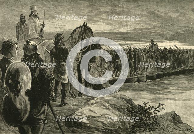 'Xerxes Crossing The Hellespont', 1890. Creator: Unknown.