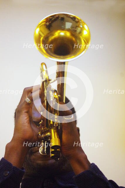 Mark Kavuma, Gary Crosby Sextet, National Jazz Archive, Loughton, Essex, October 2023. Creator: Brian O'Connor.