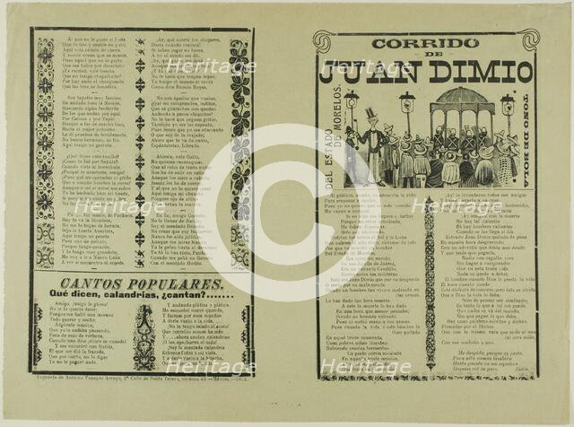 Corrido of Juan Dimio, 1913. Creator: José Guadalupe Posada.