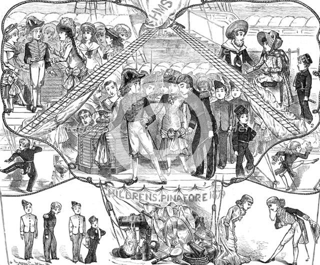 "H.M.S. Pinafore," played by children at the Opera Comique, 1879, (1880). Creator: Unknown.