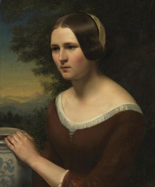Female portrait, probably between 1845 and 1850. Creator: Hedevig Thorine Christiane Lund.