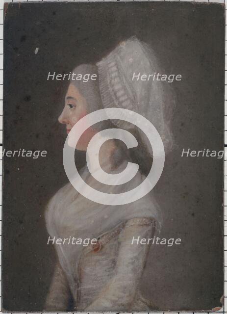Portrait of a woman from the revolutionary period, between 1789 and 1799. Creator: Unknown.