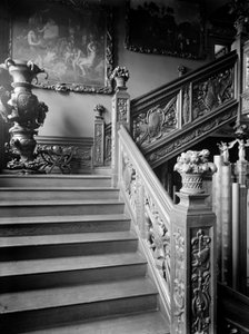 Staircase in Ham House, Richmond, London.  Artist: WJ Brunell