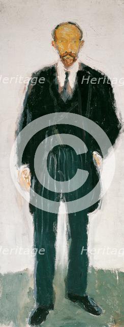 Professor Ernst Diez, before 1907. Creator: Gerstl, Richard (1883-1908).