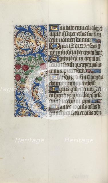 Book of Hours (Use of Rouen): fol. 44v, c. 1470. Creator: Master of the Geneva Latini (French, active Rouen, 1460-80).