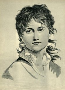 Head of a young woman, 1804, (1943). Creator: Johann Gottfried Schadow.
