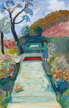 At Cuno Amiet, 1919. Creator: Werefkin, Marianne, von (1860-1938).