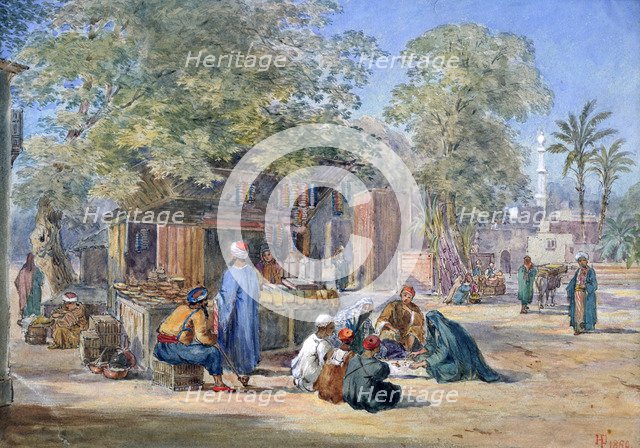 'Egyptian Village', 1869.  Artist: Henry Pilleau