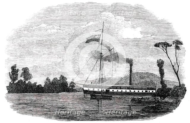 The "Earl Cathcart" Steamer aground among the Islands of the River St. Lawrence, 1850. Creator: Unknown.