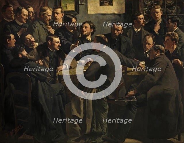 A Session of the Art Society 'Als Ik Kan', 1886. Creator: Henri Luyten.