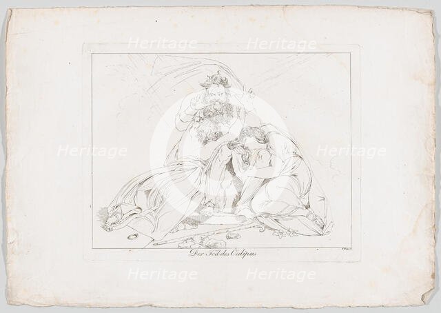 Der Tod des Oedipus (The Death of Oedipus), 1806. Creator: Franz Hegi.