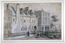 View of a nunnery in Osnaburgh Street, London, c1830.                                Artist: Thomas Hosmer Shepherd