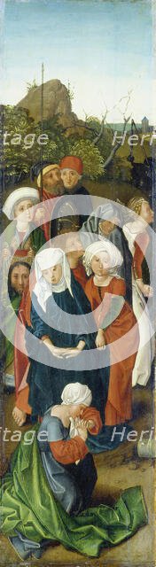 Raising of the Cross (Left Wing of the Triptych), c1480-1500. Creator: Copy after Master of the Stötteritz Altar.