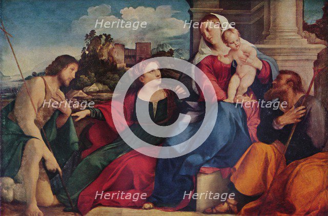 'Sacred Conversation', c1525. Artist: Jacopo Palma il Vecchio.