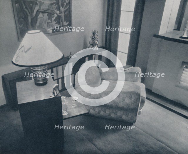 'A small room designed and furnished by Michael Dawn, Bedford, England', 1935. Artist: Unknown.
