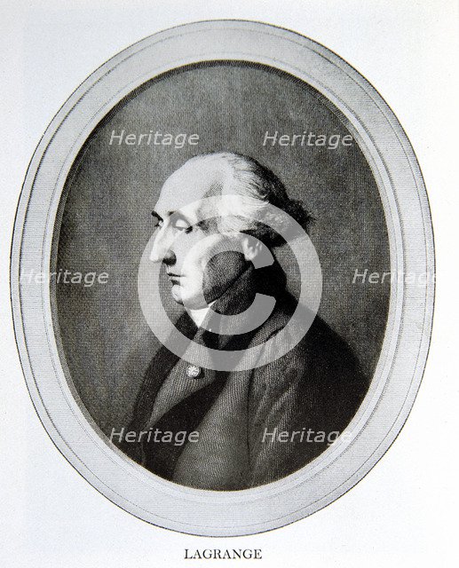 Joseph Louis Lagrange (1736-1813), French mathematician.