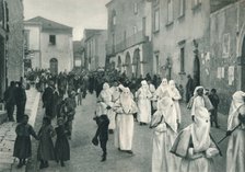 Funeral procession, Taormina, Sicily, Italy, 1927. Artist: Eugen Poppel.