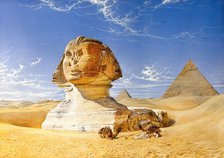 The Great Sphinx, between 1860 and 1893. Creator: Henry Stanier.