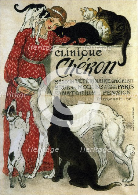 Clinique Chéron, 1905. Artist: Steinlen, Théophile Alexandre (1859-1923)