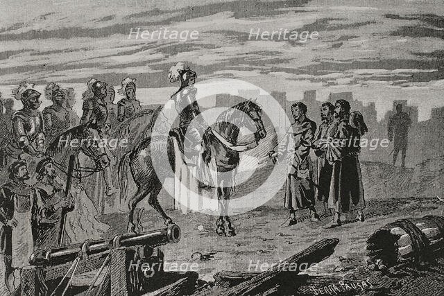 Catalan Civil War (1462-1472): Surrender of the city of Gerona (Girona)...1 June 1469 (1890). Creator: Joan Serra y Pausas.