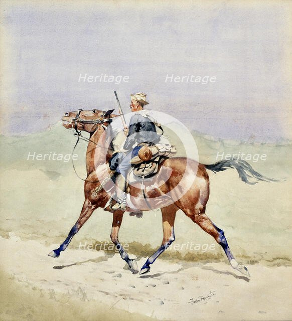 The Advance Guard, ca. 1888. Creator: Frederic Remington.