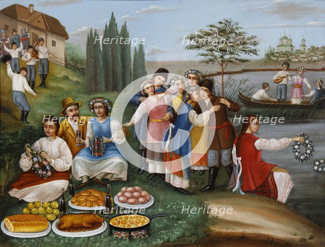 Semik (the seventh Thursday after Easter) in Ukraine, Mid of the 19th century.