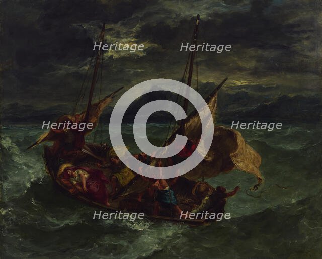 Christ on the Sea of Galilee, 1854. Creator: Eugene Delacroix.