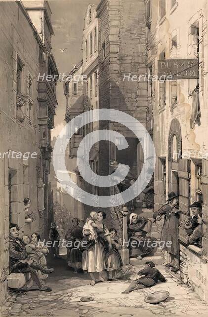 Scotland Delineated-Libberton Wynd, Edinburgh, 1847. Creator: James Duffield Harding.