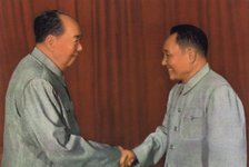 Mao Zedong and Deng Xiaoping, Chinese Communist leaders, c1960s(?). Artist: Unknown