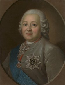 Portrait of General Count Nikita Ivanovich Panin (1718-1783), 1770s. Creator: Rokotov, Fyodor Stepanovich (1735-1808).