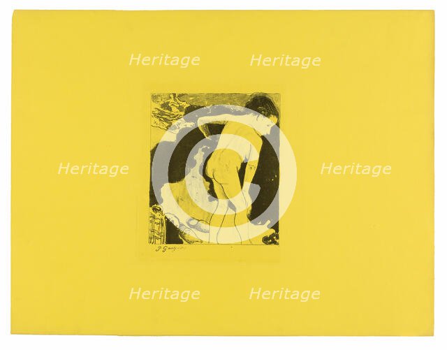 Breton Bathers, from the Volpini Suite, 1889. Creator: Paul Gauguin.