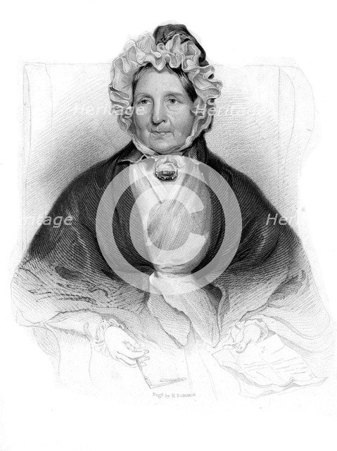 Mrs Dunlop of Dunlop, Patron of Robbie Burns. Artist: H Robinson