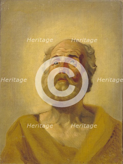Apostle's Head, 1843-1847. Artist: Briullov, Karl Pavlovich (1799-1852)