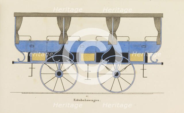 Illustration from the "Town carriages, traveling and sporting vehicles from German, French and Engli Creator: Dinkel, Josef (active 1828-1845).