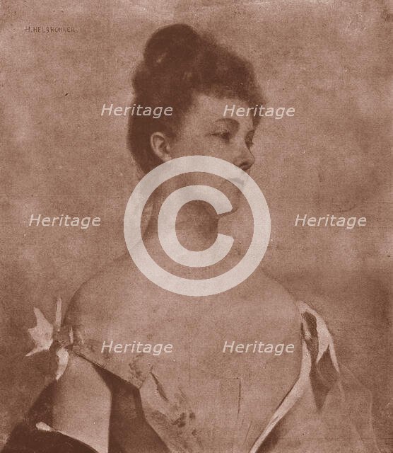 ''Portrait of a Lady" after Madame H Helbronner', 1890. Creator: Unknown.