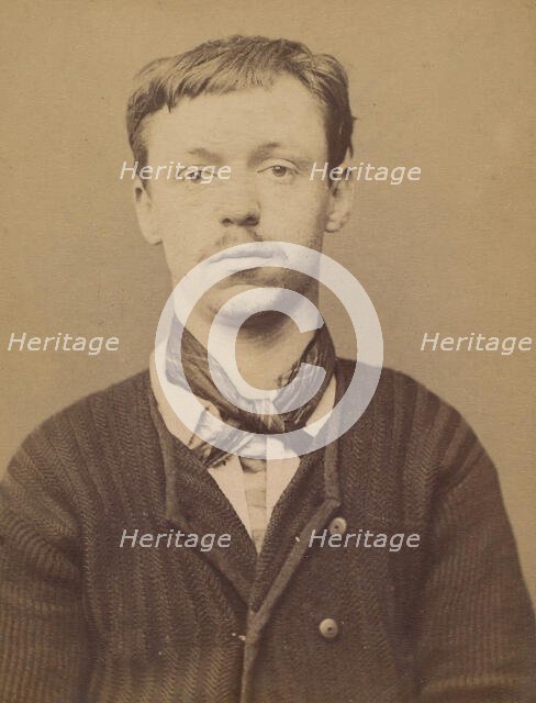 Zisly. Henri, Gabriel. 21 ans, né à Paris IVe. Employé de commerce. Anarchiste. 26/2/94., 1894. Creator: Alphonse Bertillon.