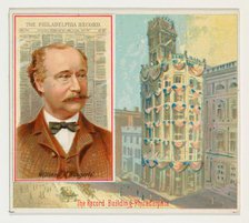 William M. Singerly, The Philadelphia Record, from the American Editors series (N35) for A..., 1887. Creator: Allen & Ginter.
