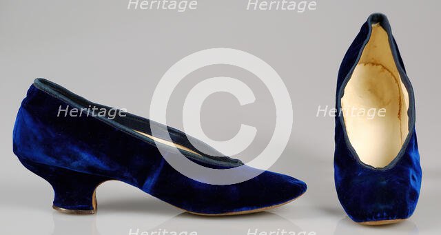 Evening slippers, American, ca. 1885. Creator: Unknown.