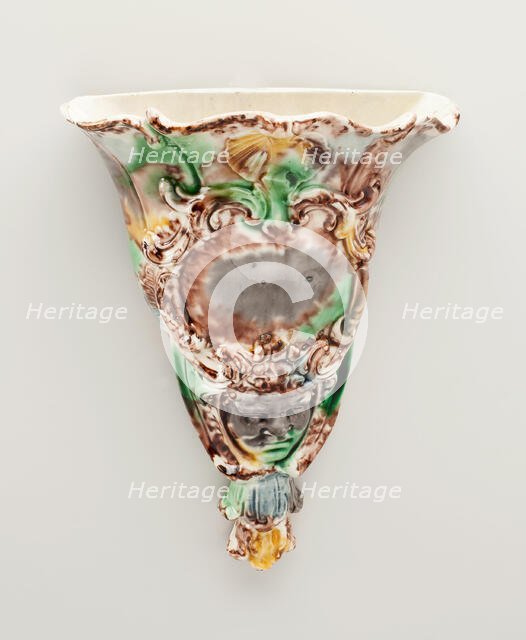 Wall Pocket, Staffordshire, 1770/80. Creator: Staffordshire Potteries.