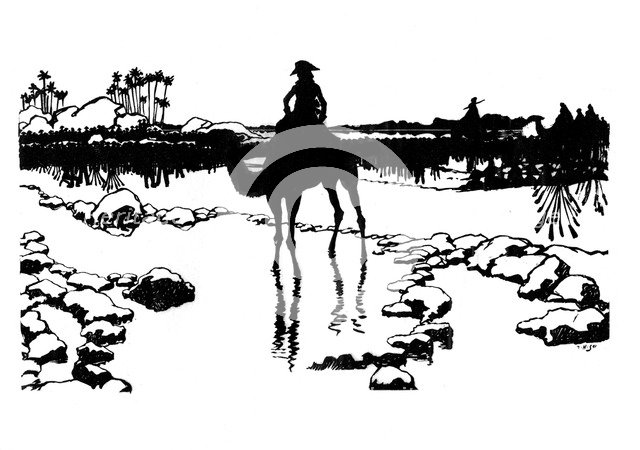 Silhouette for 'Ombres Chinoisses' from 'L'Epopee', 1898.Artist: Caran d'Ache